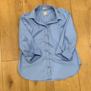 Chico’s Light Blue Button-Up Shirt
